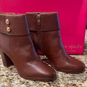 Kate Spade  Brown Ankle Boots